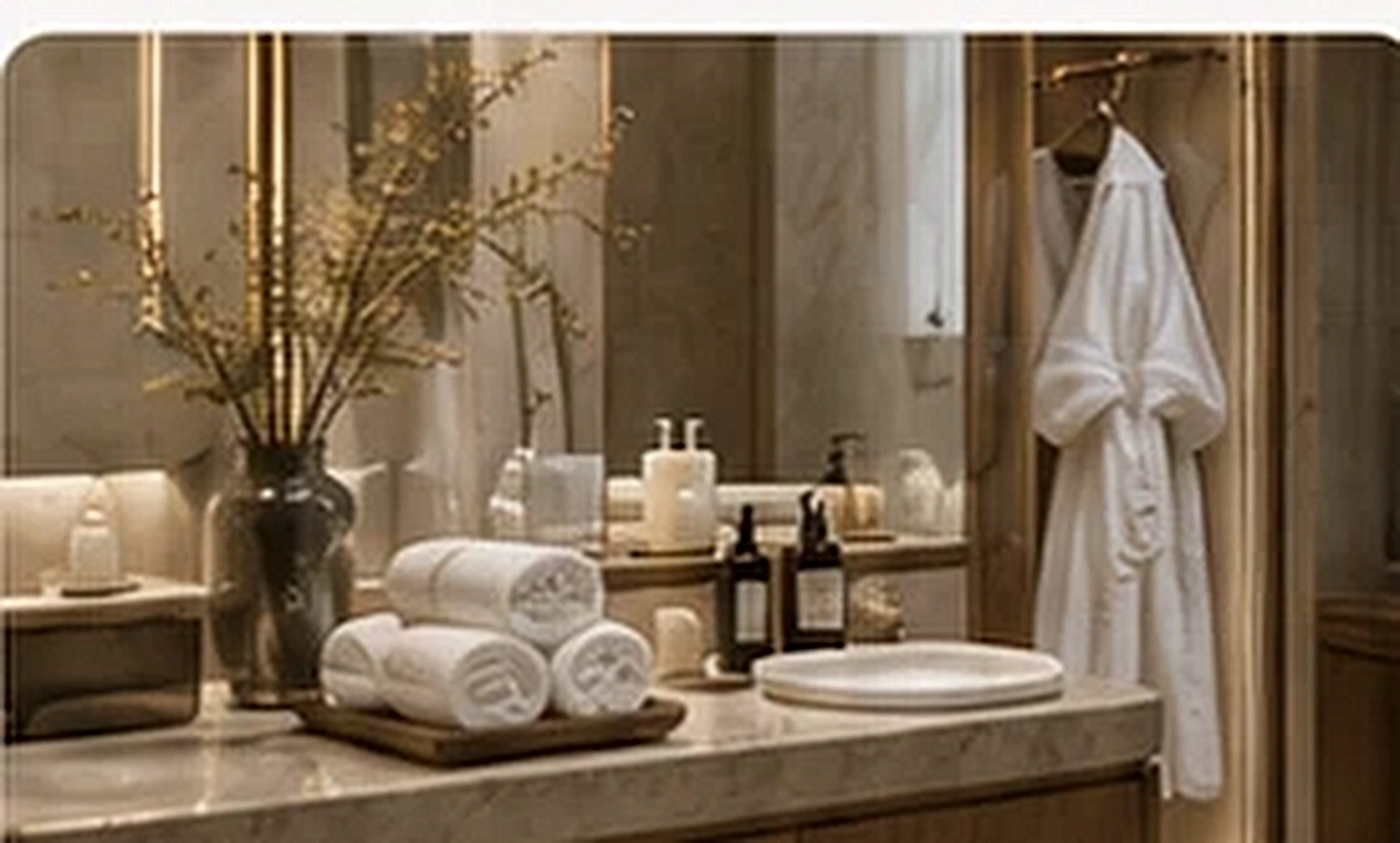 Premium hospitality bathroom and guest amenities